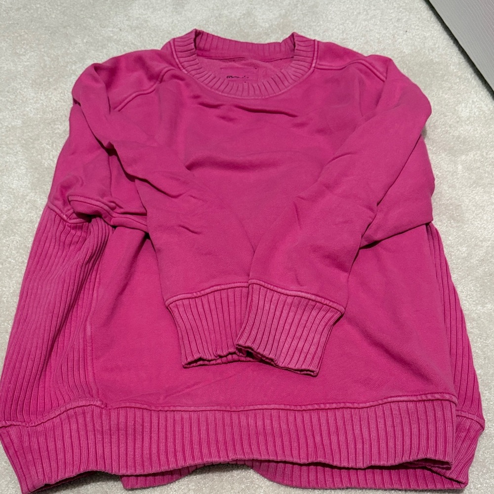 aerie Bright Fuchsia Crewneck Sweater